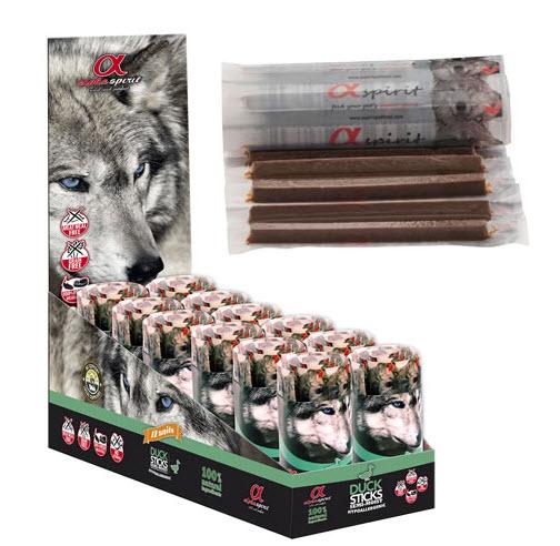 Alpha Spirit Canine Ristra Pato Caja 12X160Gr