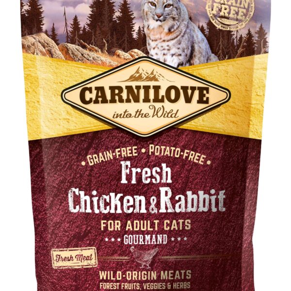Carnilove Feline Adult Fresh Pollo Conejo 400Gr