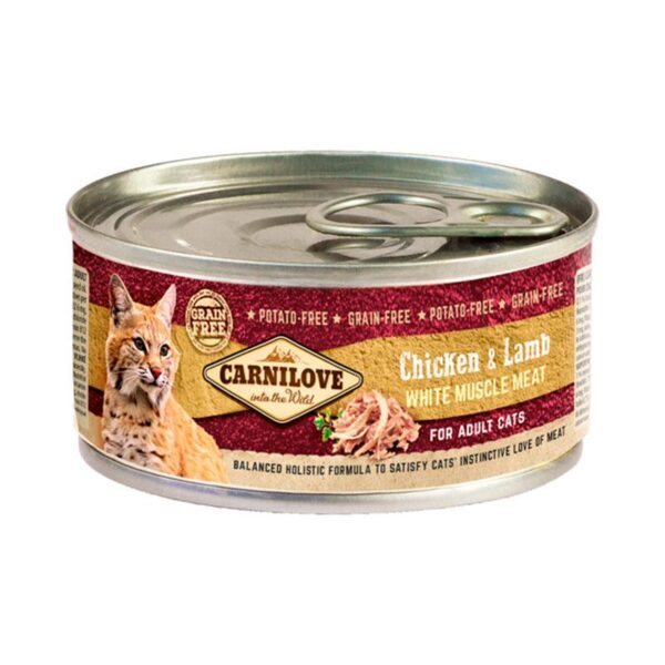 Carnilove Feline Adult Pollo Cordero Caja 12X100Gr
