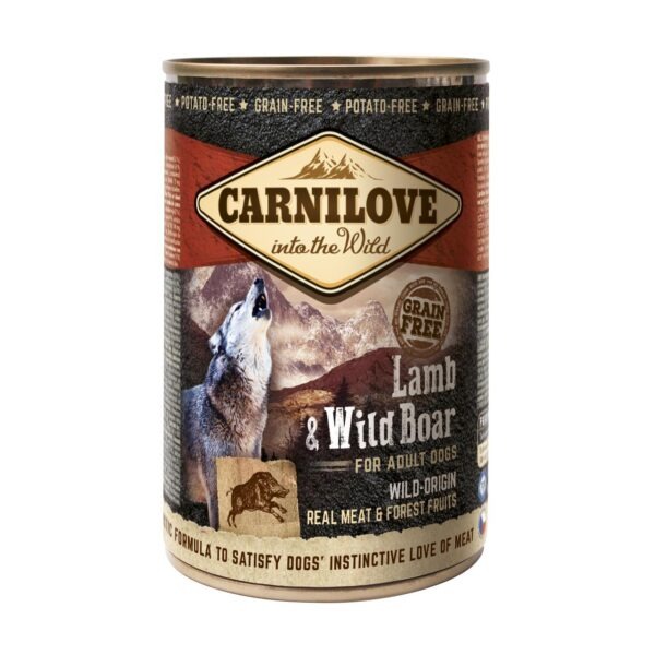 Carnilove Canine Adult Cordero Jabali Caja 6X400Gr