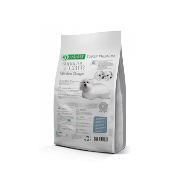 Natures Protection Perro Adulto Pelo Blanco Pequeño Mini Sin Cereales Pescado (1)