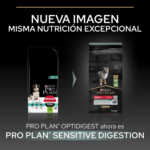 PURINA® PRO PLAN® Puppy Medium Sensitive Digestion rico en Cordero es un alimento completo para cachorros de razas medianas con una digestión sensible. También es adecuado para perras gestantes / lactantes. Fácilmente digestible y demostrado que mejora del equilibrio de la microflora intestinal.