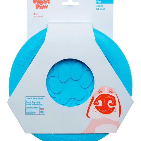 West Paw Zogoflex Juguete Zisc L 22Cm Azul Turquesa