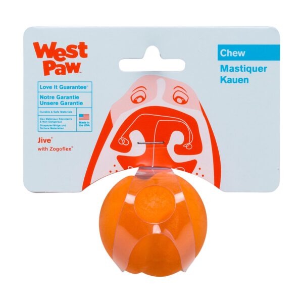 West Paw Zogoflex Juguete Jive Xs 5Cm Mandarina