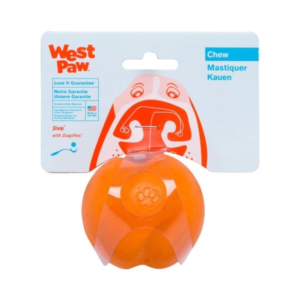 West Paw Zogoflex Juguete Jive S 6Cm Mandarina