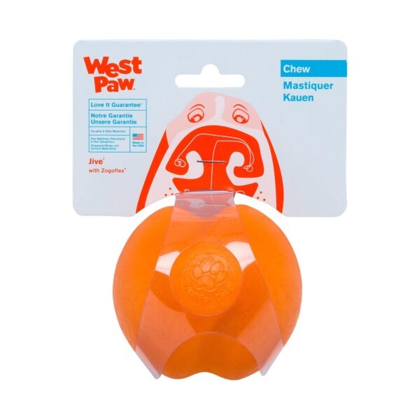 West Paw Zogoflex Juguete Jive L 8Cm Mandarina