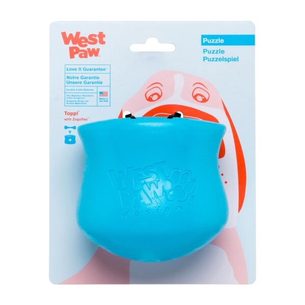 West Paw Zogoflex Juguete Toppl L 10Cm Azul Turquesa