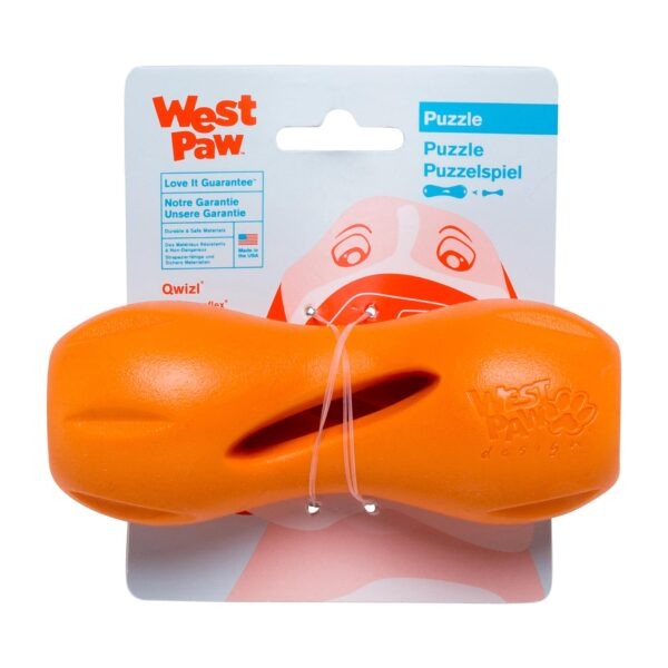 West Paw Zogoflex Juguete Qwizl S 14Cm Mandarina