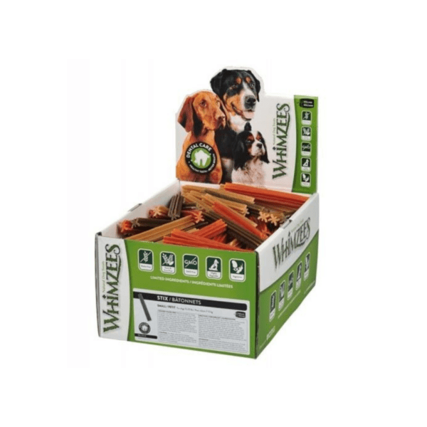 Whimzees Caja De Snacks Dentales Stick Estrella Para Perros